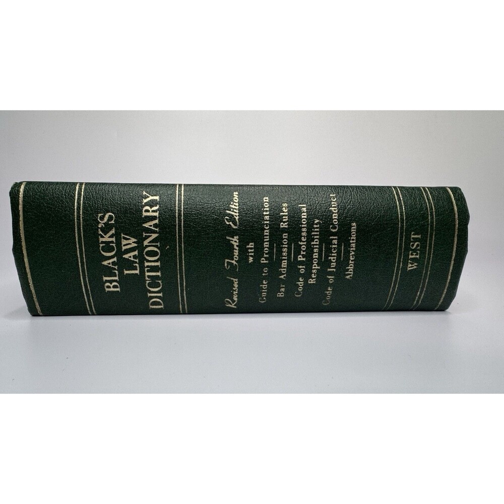 Black's Law Dictionary Revised Fourth 4th Edition 1968 Henry Campbell Black 1975 - Picture 3 of 14